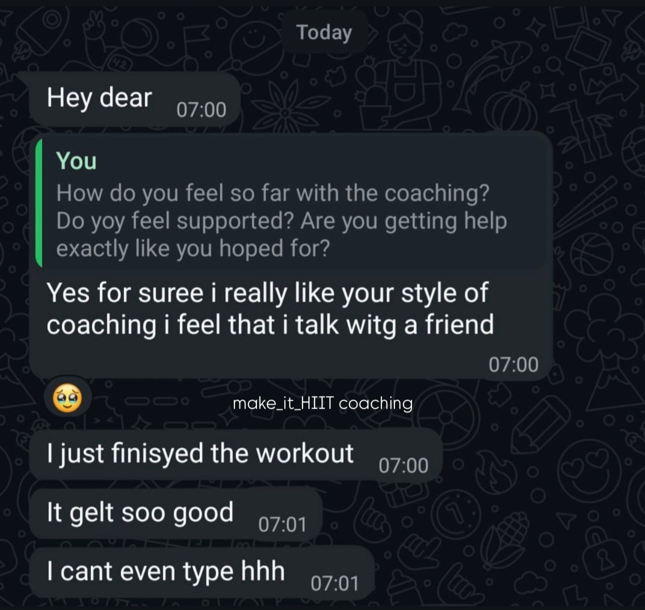 Client testimonial 1